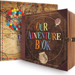 146 Page DIY Handmade Photo Album Scrapbook Our Adventure Book Retro Kraft Album Anniversary Wedding Memory Mother'S Day Gift