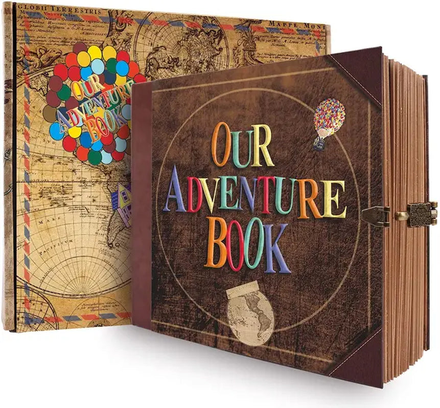 146 Page DIY Handmade Photo Album Scrapbook Our Adventure Book Retro Kraft Album Anniversary Wedding Memory Mother'S Day Gift