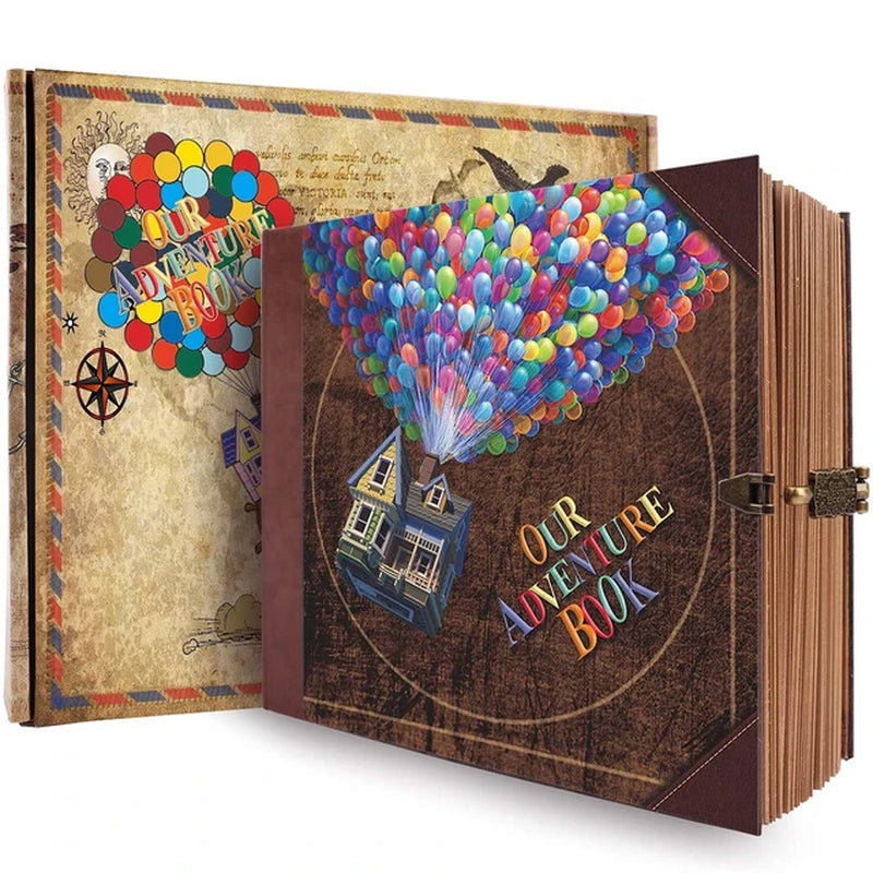 146 Page DIY Handmade Photo Album Scrapbook Our Adventure Book Retro Kraft Album Anniversary Wedding Memory Mother'S Day Gift